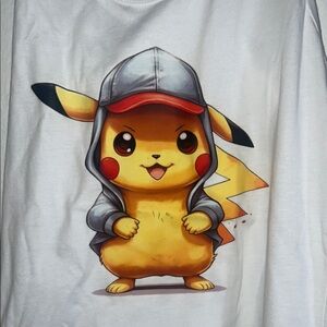 Kids Pikachu Graphic T-Shirt - White
